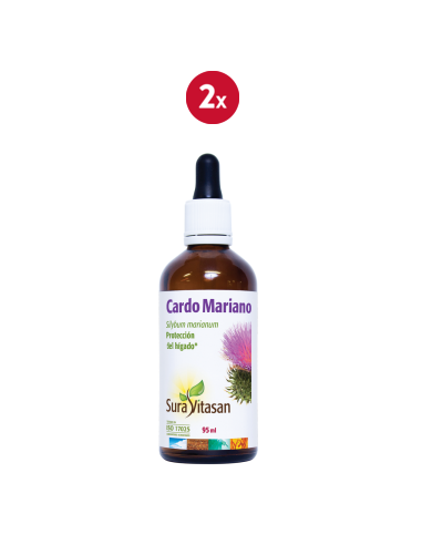 Pack 2 Cardo Mariano 95ml Sura Vitasan - Salud Natural