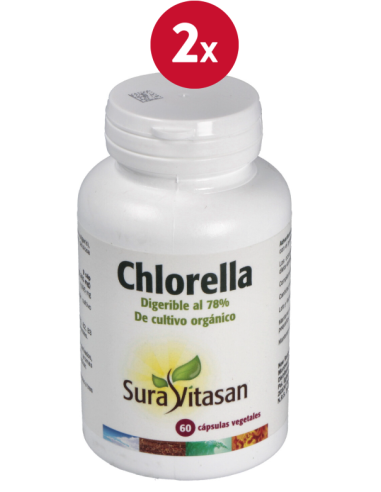 Pack de 2 uds Chlorella 60Cap. de Sura Vitasan