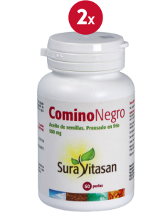 Pack de 2 uds Comino Negro 500Mg. 60Perlas de Sura Vitasan