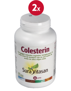 Pack 2 Colesterin 90 Perlas Sura Vitasan Control Colesterol