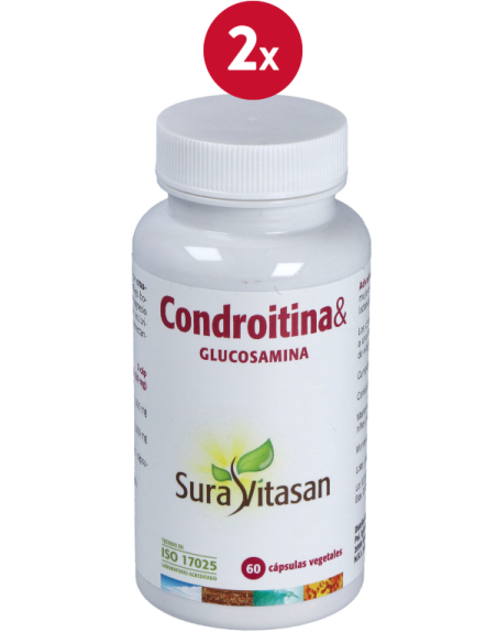 Pack de 2 uds Condroitina Y Glucosamina 60Cap. de Sura Vitasan