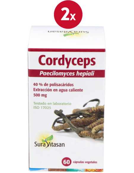 Pack de 2 uds Cordyceps 60Cap. de Sura Vitasan