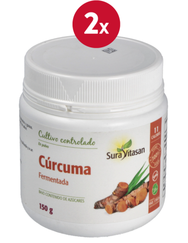 Pack 2 Curcuma Fermentada 150g Sura Vitasan - Salud Natural