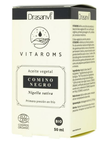 Av Comino Negro (Primera Presion Frio) 50Ml Cosm Org Vitaroms Drasanvi