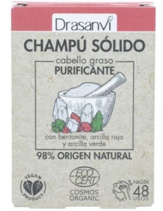 Champu Solido Cabello Graso Cosm Org 80G Drasanvi