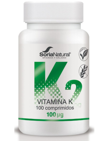 Vitamina K Liberacion Sostenida 250Mg 100Comp. de Soria Natural