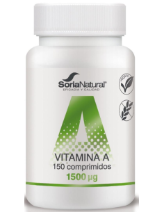 Vitamina A 250mg Soria Natural 150 Comprimidos Liberación Sostenida