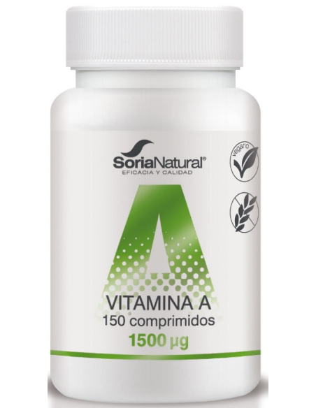 Vitamina A 250mg Soria Natural 150 Comprimidos Liberación Sostenida