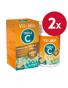 Pack 2 Triple C Vitamina C Liposomada 40 Comp Eladiet