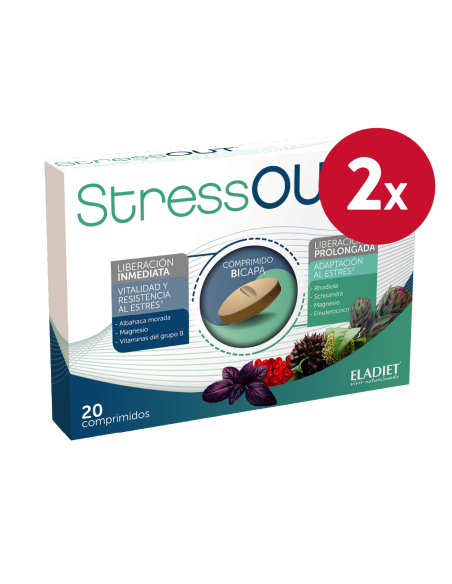 Pack de 2 uds Stress Out 20Comp. de Eladiet
