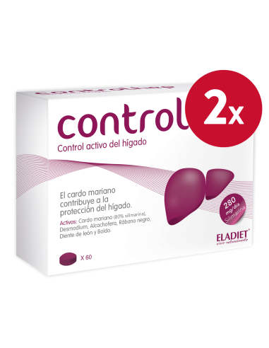 Eladiet Control Hep 60 Comp. Pack 2 uds - Salud Hepática