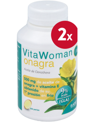 Pack 2 Vita Woman Onagra 200 Perlas Eladiet – Cuidado Natural