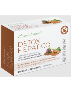 Phytoadvance Detox Hepático 30 cápsulas – Limpieza natural