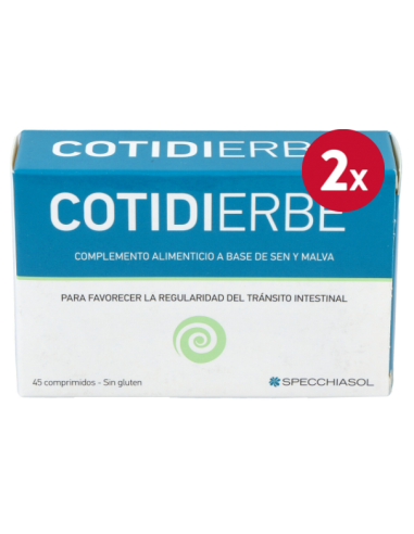 Pack 2 uds Cotidierbe 45 Comprimidos Specchiasol Natural