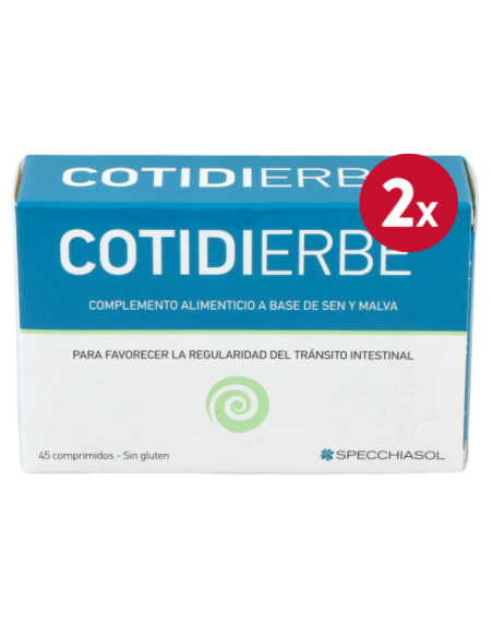 Pack 2 uds Cotidierbe 45 Comprimidos Specchiasol Natural