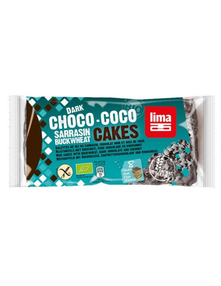 Tortas Finas de Arroz, Sarraceno, Chocolate y Coco 90g Lima