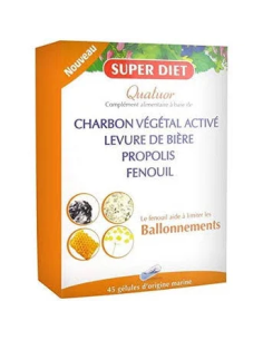 Cuarteto Hinojo Hinchazones 45 Cápsulas Superdiet Natural