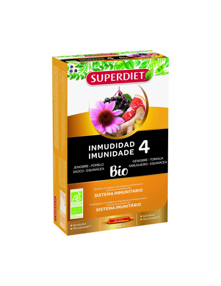 Inmunidad 4 Bio-20 Amp de Superdiet | Refuerza tus defensas