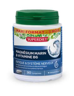 Magnesium Marino + Vitamina B6 90 Caps Superdiet  Energía y Bienestar