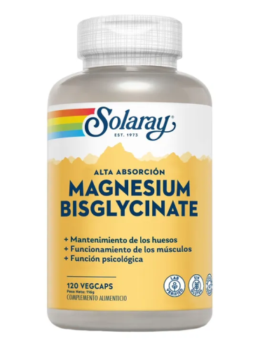 Pack 3x2 Bisglicinato de Magnesio 350mg 120 Comprimidos Solaray