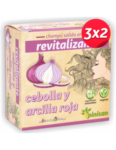 Pack 3x2 Champú Sólido Revitalizante Beautyline 65g Pinisan