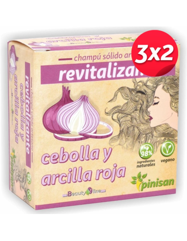 Pack 3x2 Champú Sólido Revitalizante Beautyline 65g Pinisan
