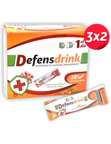 Pack 3x2 Defensdrink, Defensline, 28 Sticks de Pinisan