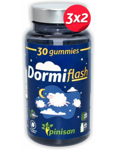 Pack 3x2 Dormiflash Pinisan, 30 Gummies para dormir mejor