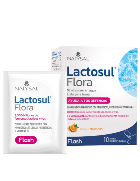 Lactosul Flora Flash Naranja 10Sbrs Bucodisp. de Natysal