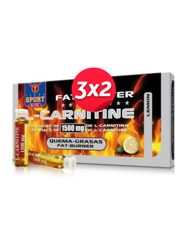 L-Carnitine 20 Viales 10 Ml. 3000 Mg. de Tegor