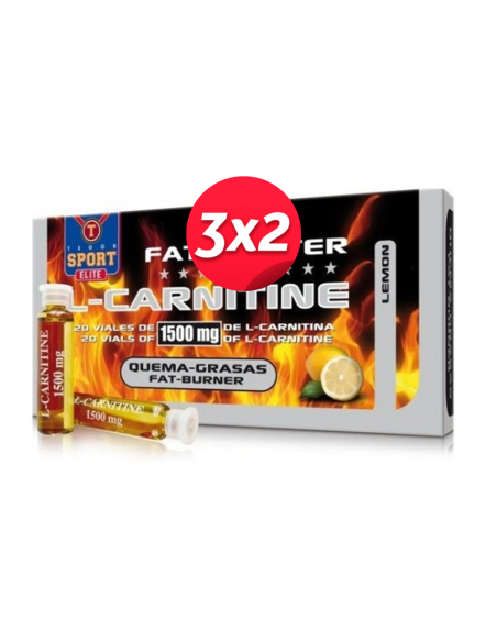 L-Carnitine 20 Viales 10 Ml. 3000 Mg. de Tegor