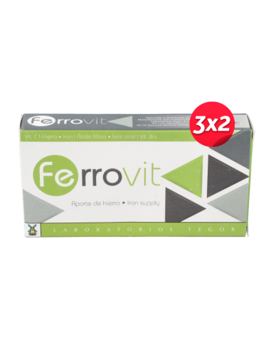 Ferrovit 30 Comprimidos Tegor | Suplemento de Hierro Efectivo