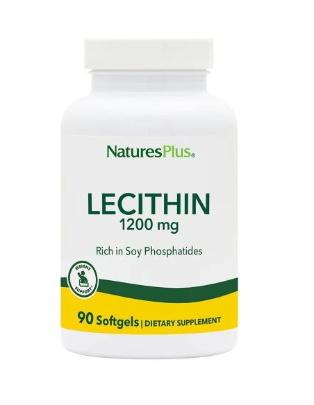 Lecitina De Soja 1200Mg. 90 Perlas de Natures Plus