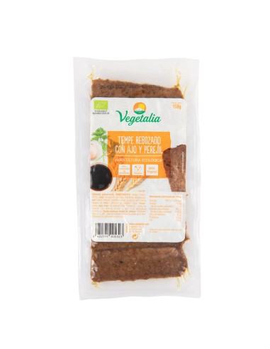 Tempe Rebozado con Ajo y perejil 150g de Vegetalia