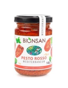 Pesto Rosso Con Piñones 140Gr. Eco de Bionsan
