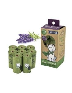 Caja De 8 Rollos De Bolsas Higienica Aroma Lavanda de Nayeco Vet