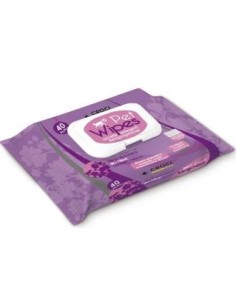 Toallitas De Gato Organic Mauve 40Un de Nayeco Vet