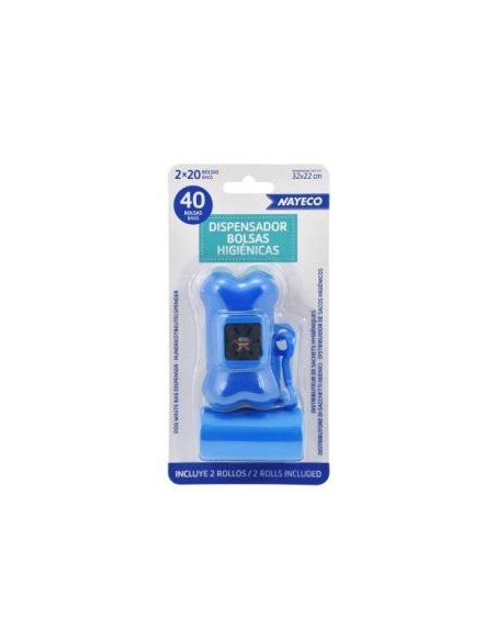 Portabolsas +2 Rollos De 20Bolsas Colores Surtidos de Nayeco Vet