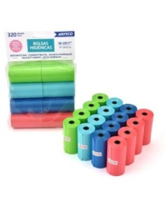 Bolsas Higienicas Aroma Talco 16Rollos 20Bolsas de Nayeco Vet