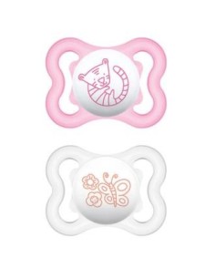 Chupete Air Sili Fisio 0-6M 2Un Rosa de Mam