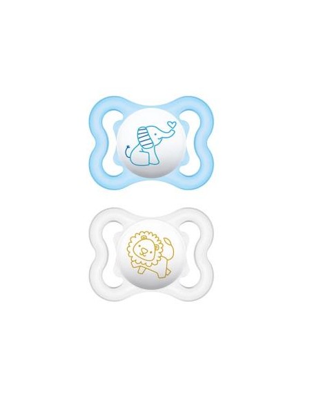Chupete Air Sili Fisio 0-6M 2Un Azul de Mam