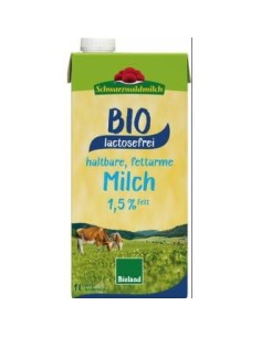 Leche De Vaca Semidesnatada 1,5% 1Lt Bio S/Lactosa de Schwarzwalder