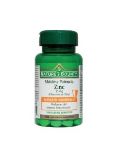 Zinc 25Mg. 100Comp. de Nature´S Bounty