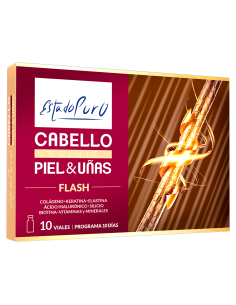 Pack 2 uds Estado Puro Clinic Cabello Piel y Uñas Flash 10 viales