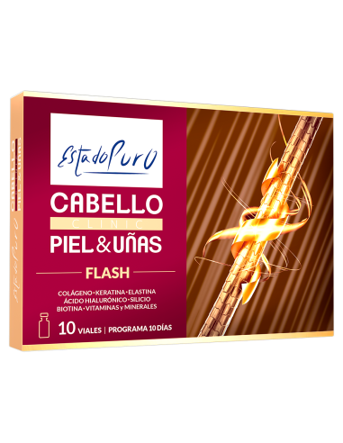 Pack 2 Estado Puro Clinic Flash 10 viales para cabello y piel