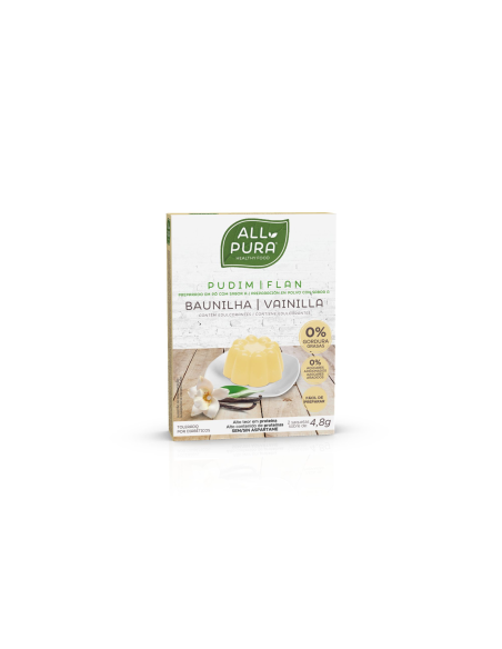 Flan Vainilla All Pura 2x4.8 gr  Delicioso y Fácil