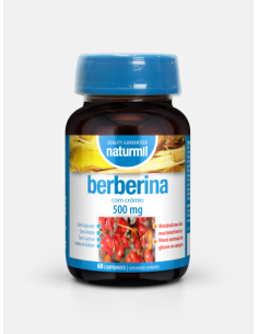 Berberina 500mg con Cromo Naturmil  60 Comprimidos Saludables