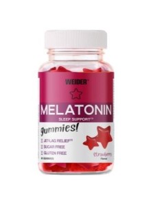 Weider Gummy Melatonina Fresa 60 Gomitas para Dormir Mejor
