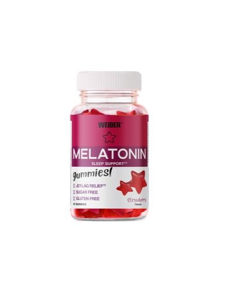 Weider Gummy Melatonina Fresa 60Gummies de Weider