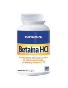 Betaína HCl 120 VCAPS Enzymedica | Apoyo Digestivo Natural